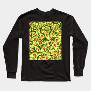 Avocado Pattern Long Sleeve T-Shirt